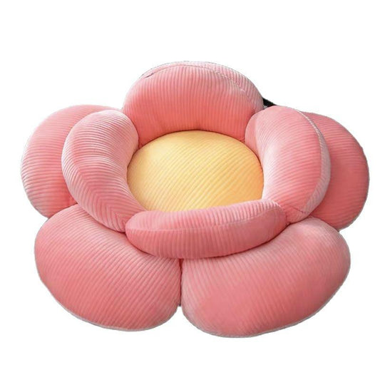 Pink Flower Seat Pillow Futon Ground Mat Cushion - Plushie Depot