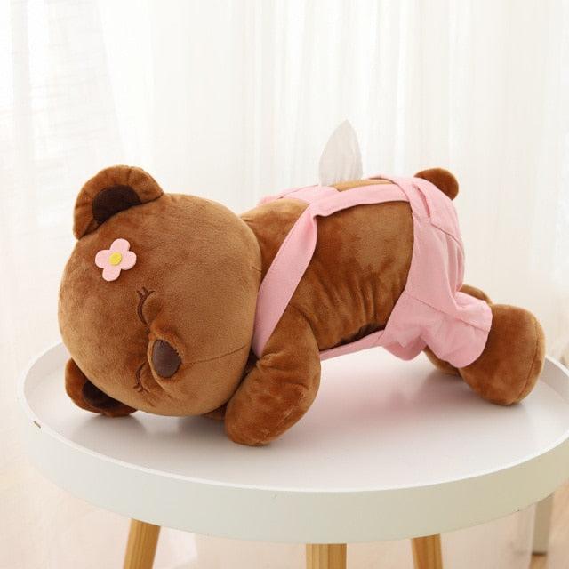 Lovely Cartoon Stuffed Teddy Bear Pink Stuffed Animals - Plushie Depot