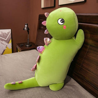 Giant Green Sleeping Dinosaur Plush Toys - Plushie Depot