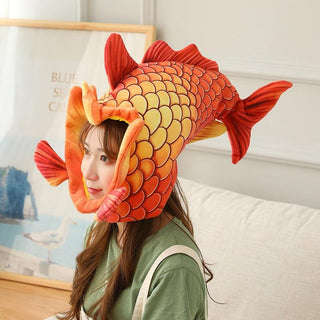 Funny Plush Fish Hat Plushie Depot