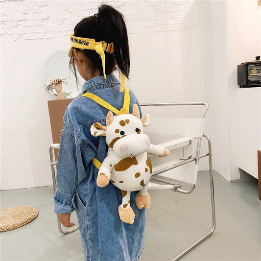 Kawaii Cow Small Backpack Bags - Plushie Depot