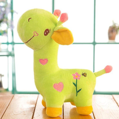 Colorful Giraffe Plushies light green Stuffed Animals Plushie Depot