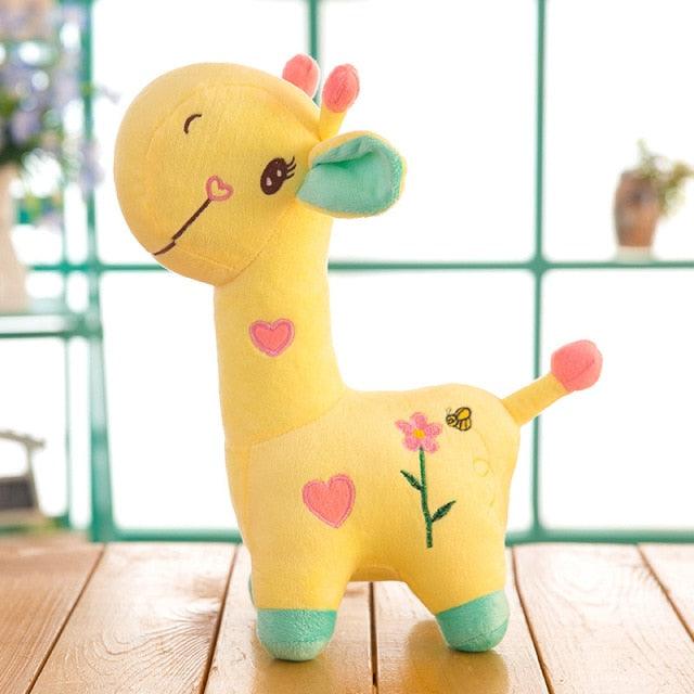 Colorful Giraffe Plushies Yellow Stuffed Animals Plushie Depot
