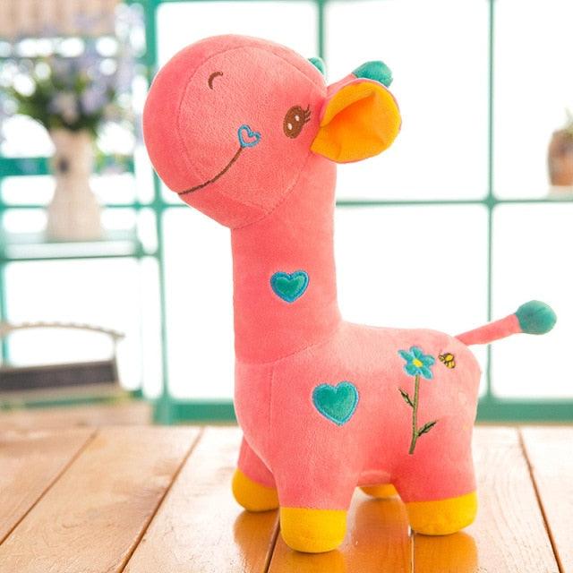 Colorful Giraffe Plushies Pink Stuffed Animals Plushie Depot