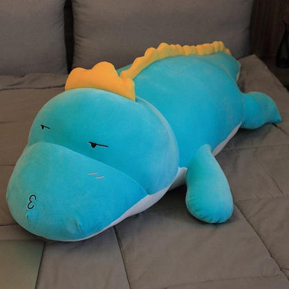 Kawaii Dinosaur Pillows Blue Stuffed Animals Plushie Depot