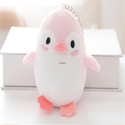 Quality Penguin Key Chain Stuffed Animal Pink B Stuffed Animals - Plushie Depot
