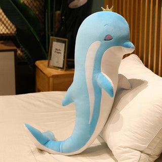 Big Lovely Heart Shaped Dolphin Plush Toys Blue Plushie Depot