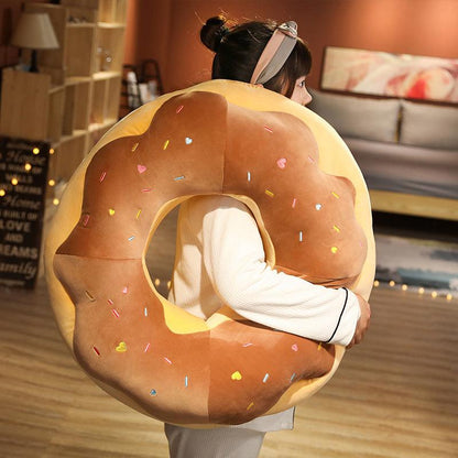 Giant Plush Donut Cushions Pillows Plushie Depot