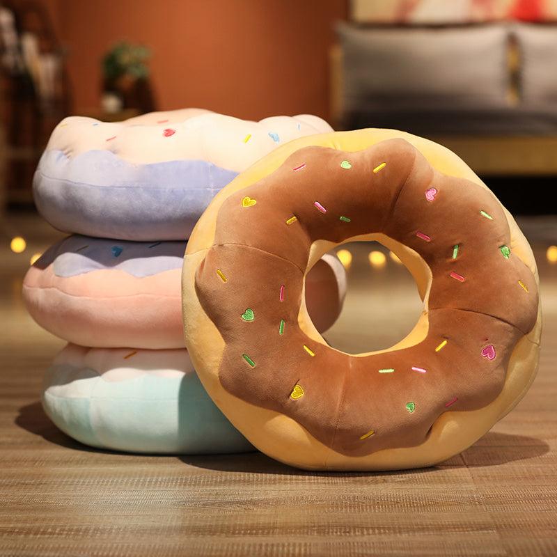 Donut Chocolate Pillow /Big brown donut / Donut decorative pillow / donut  cushion