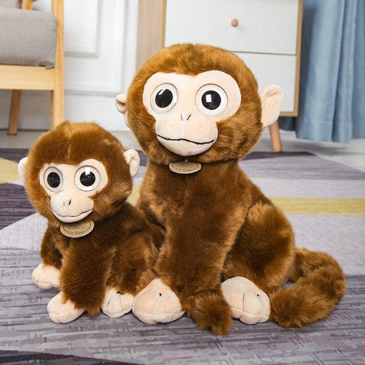 Fuzzy Monkey Plushie Stuffed Animals Plushie Depot