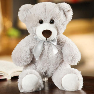Lovely Teddy Bear Stuffed Animal gray Plushie Depot