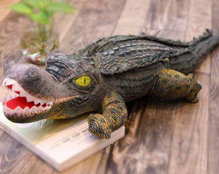 Scary Crocodile Plush Toys open Plushie Depot