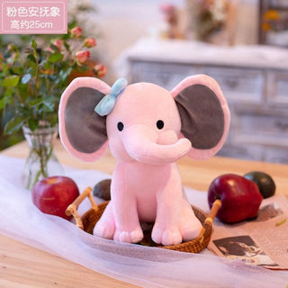 Kawaii Elephant Plush Toys 9" Pink Plushie Depot