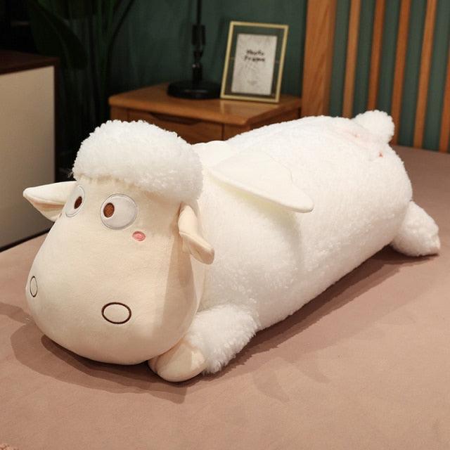 Lying Angel Sheep Stuffed Animal 39" white Stuffed Animals Plushie Depot
