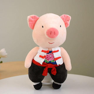 Cute Dressed Up Pig Plushies Erlengzi pig Plushie Depot
