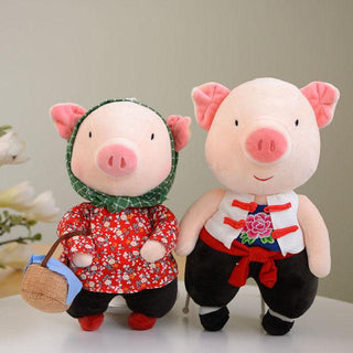 Cute Dressed Up Pig Plushies two Plushie Depot