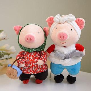Cute Dressed Up Pig Plushies two 3 Plushie Depot