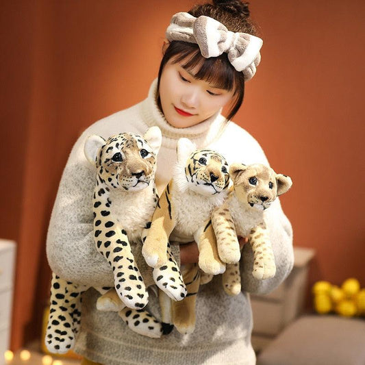 Realistic Small "Big Cats" Stuffed Animal Plush Toys Stuffed Animals Plushie Depot