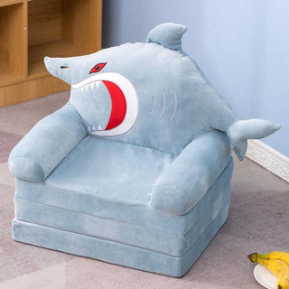 Cute Kids Stuffed Animal Sofa Chairs 120x50x 17" gray China Plushie Depot