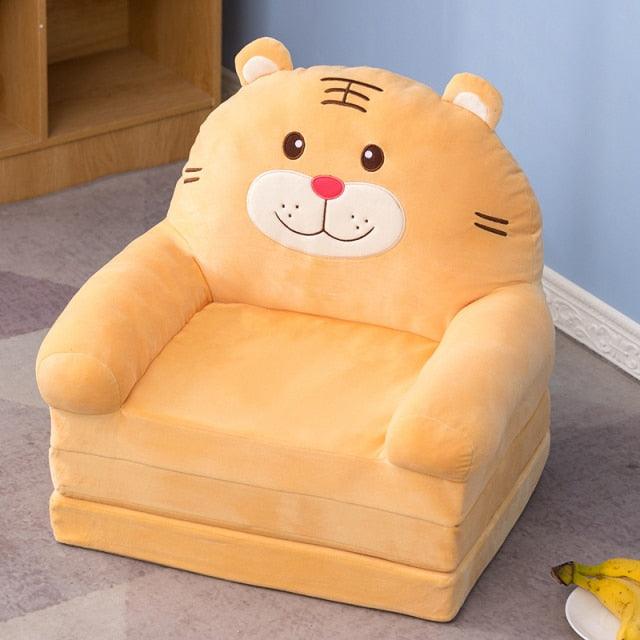 Cute Kids Stuffed Animal Sofa Chairs 120x50x 17" Yellow China Stuffed Animals Plushie Depot