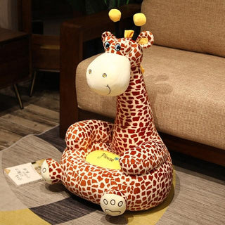 Kawaii Kids Animal Stuffed Chairs Brown giraffe China Plushie Depot