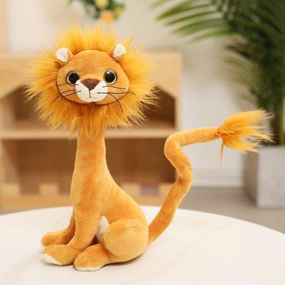 Funny Long Neck Stuffed Animals lion Stuffed Animals - Plushie Depot
