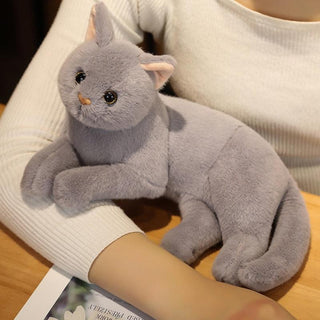 Real Prone Cat Stuffed Animal - Plushie Depot