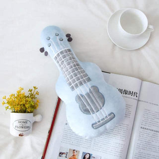 3D Guitar Pillow Plushie Toys blue Plushie Depot