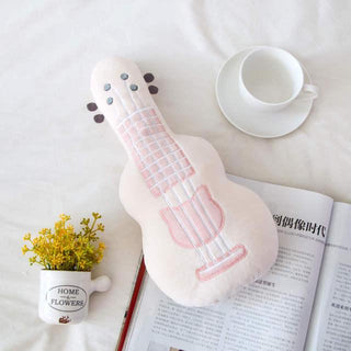 3D Guitar Pillow Plushie Toys light pink Plushie Depot