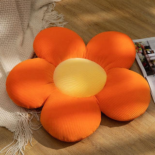 Colorful Flowers Plush Pillows Orange Plushie Depot
