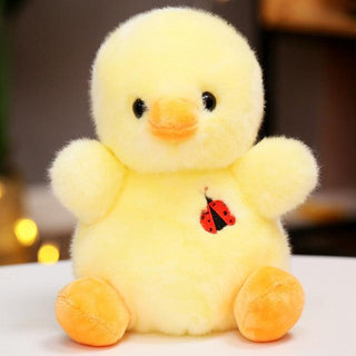 Kawaii Ladybug-Heart Sitting Duck Animal Plushies Default Title Stuffed Toys - Plushie Depot
