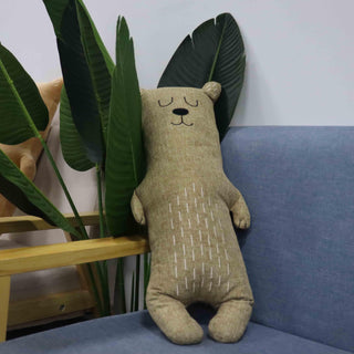 Kawaii Nordic Plush Teddy Bears 23" Linen Plushie Depot