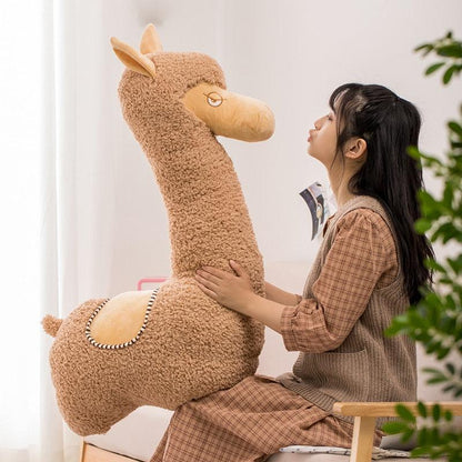 Super Long Japanese Alpaca Plushie Stuffed Animals Plushie Depot