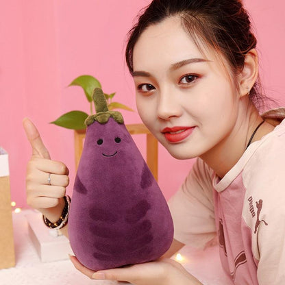 Cute Eggplant Plush Toy Stuffed Animals Plushie Depot