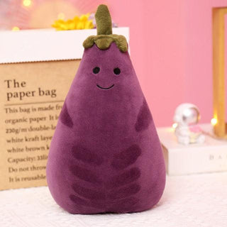 Cute Eggplant Plush Toy Expression1 Plushie Depot