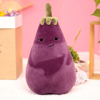 Cute Eggplant Plush Toy Expression2 Plushie Depot