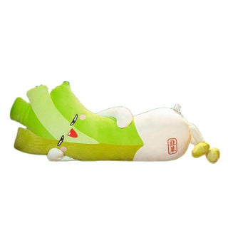 Leek Long Stuffed Pillow green Plushie Depot