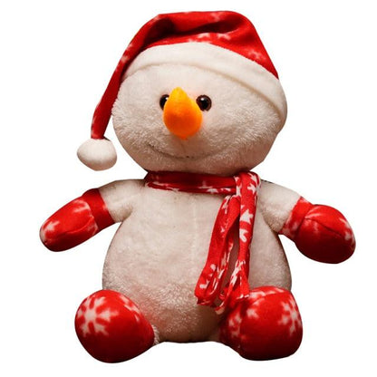 Christmas Snowman Plush Toy Snowman Stuffed Animals - Plushie Depot