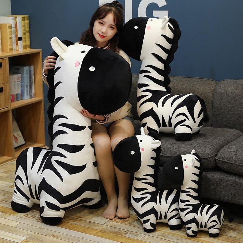Kawaii Cartoon Zebra Plush Toys Stuffed Animals - Plushie Depot