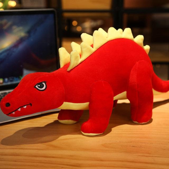 Large Stegosaurus Plush Dolls Red Stuffed Animals - Plushie Depot