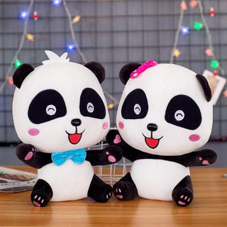 Super Kawaii Happy Panda Plushies B2pcs Stuffed Animals - Plushie Depot