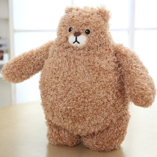 Thick Boi Teddy Bear Plushie Light brown Stuffed Animals - Plushie Depot