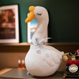 Elegant Goose Plushies white Stuffed Animals - Plushie Depot