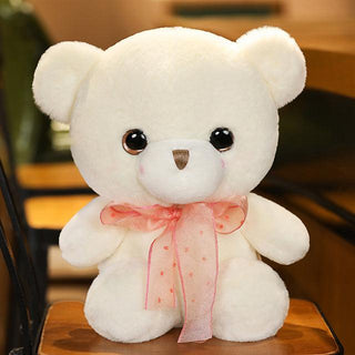 Cute Sitting Bear Plush Toys white Plushie Depot
