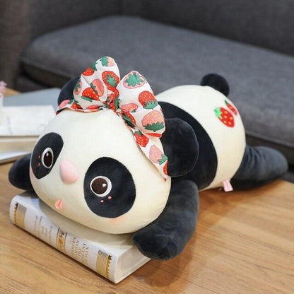 Kawaii Fruity Headband Panda Strawberry Stuffed Animals Plushie Depot