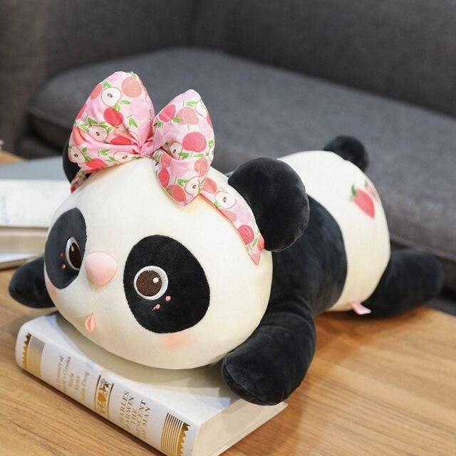 Kawaii Fruity Headband Panda Peach Stuffed Animals Plushie Depot