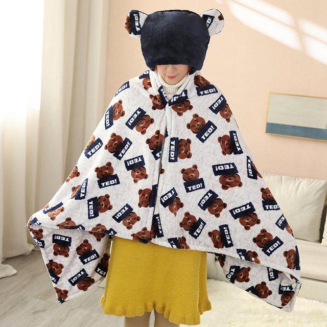 Cute Cow &Teddy Bear Plush Blankets bear Blankets Plushie Depot