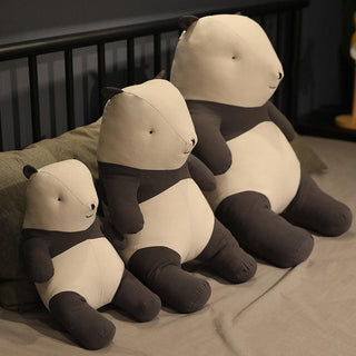 Fat Stone Faced Panda Plush Toy Stuffed Animals - Plushie Depot