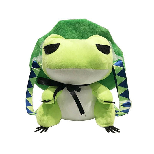 Cute Green Frog Travel Backpack - Plushie Depot