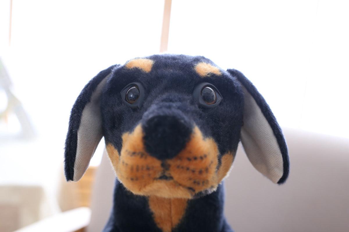 Cute Realistic Rottweiler Dog Plush Toys Stuffed Animals - Plushie Depot